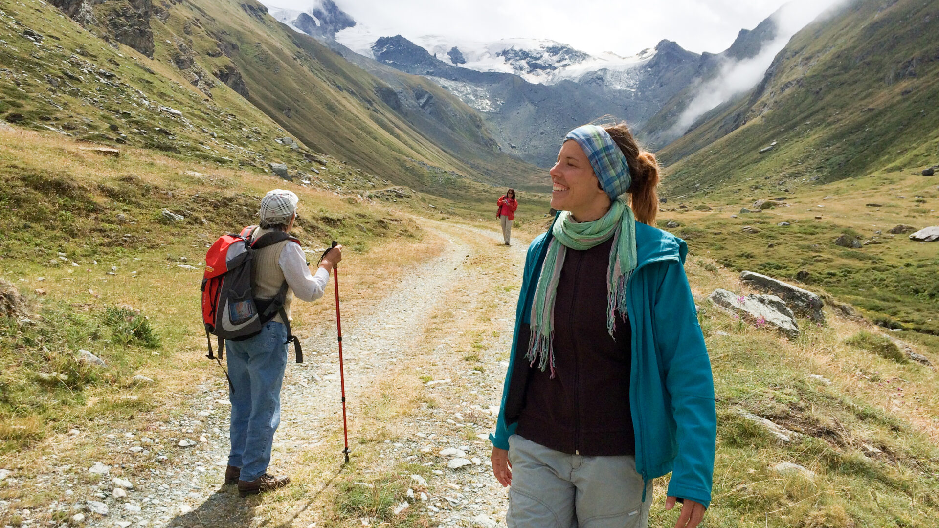 in den Bergen Gedanken schweifen